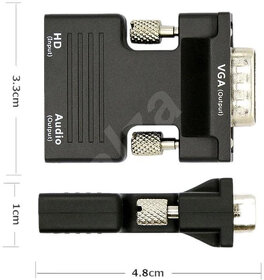 HDMI VGA AUX adapter s AUX kablom - 3