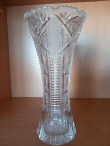 Staršia vysoká váza od Bohemia Crystal Cz - 30x11 cm - 3