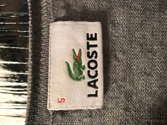 LACOSTE originál sivý pánsky svetrik L/XL - 3