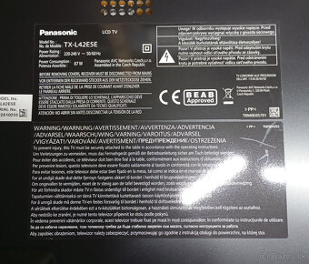 Panasonic TX-L42E5E - na opravu - 3