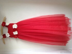 Dievčenské Červene šaty - 3