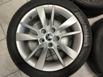 Škoda ALU R17 5x112 s pneu 225/45/17 - 3