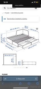 Roztahovacia postel skoro nova. Ikea - 3