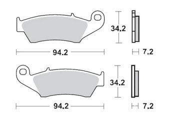 Brzdové platničky predné Honda,Kawasaki,Suzuki,Yamaha,Gas - 3