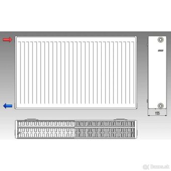 Radiátorový panel, radiátor Korad 33K 600 x 1000 mm - 3