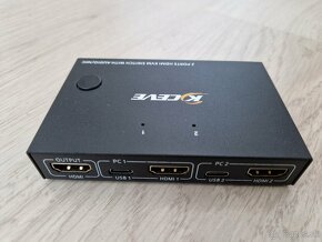 KVM prepínač s 4K HDMI, USB, Audio - 3