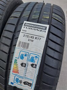 2x nové letné pneu 215/45R17 Bridgestone - 3