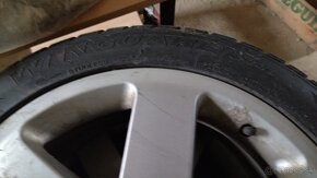 Predám disky r17 5x100 so zimnými  pneu 225/45 - 3