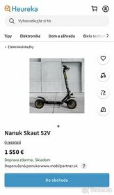 predám kolobezku Nanuk SCOUT 52 volt - 3