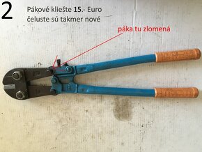 Velké manipulačné a pákové kliešte a kramle tesárske - 3