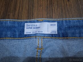 Pánske skinny džínsy Bershka veľ. 40 - 3