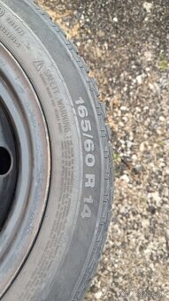 sada diskov 14x5J KIA s pneu continental 165/60 R14 79T - 3