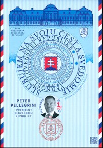 2024 prezident Pellegrini inauguracia FDC PaL pamatny list - 3