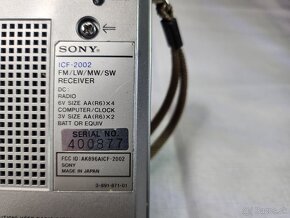 Sony icf 2002 - 3