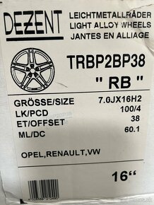 Dezent RB Dark 7x16 4x100 ET38 - 3