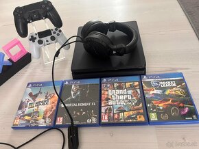 Sony Playstation 4 +2ovladače ,hry ,sluchadla - 3