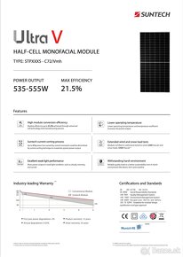 Fotovoltaicke panely SUNTECH 550W Monokrystal - 3