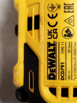 Dewalt aku skrutkovac dcd791 - 3