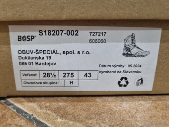 BOSP Nepremokava special obuv GORETEX č.43 28,5cm - 3