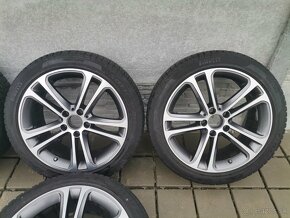 Alu disky 5X112 R18 originál Mercedes + 225/45 R18 zimné - 3