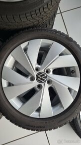 Predám orig. Alu VW Golf 5x112 R17 a zimne pneu. - 3