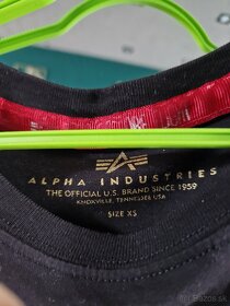 Cierno zlate damske tricko Alpha Industries - 3