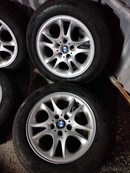 4ks alu disky orig. BMW 5x120 R17 pneu na dojazd - 3