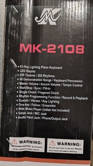 Predám klávesy MEIKE MK-2108, Keyboard - 3