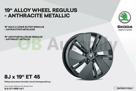 elektrony 8Jx19 ET45 5x112mm Škoda Enyaq Regulus antracit - 3