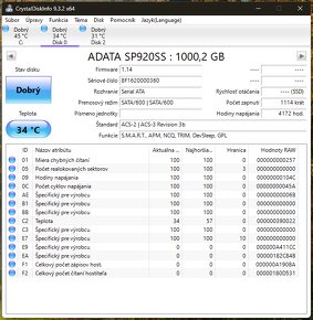 SSD 1TB ADATA SP920 Premier Pro 2.5" SATA 6Gbps - 3