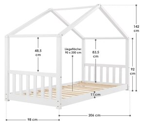 Detská posteľ domčeková - 3