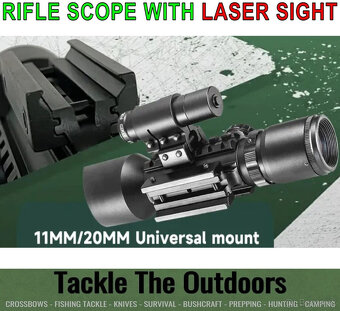 Puškohlad s laserovým zameriavačom M9 LS3-10x42E- 11mm-20mm - 3