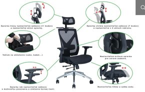 Kancelárska ergonomická stolička UNIZDRAV - 3