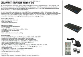 HDMI Prepinac (Switch) 6 Vstupov, 2 Vystupy 6x2 Matrix - 3