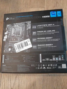 Nový MSI PRO H610M-G DDR4 Intel H610, Intel LGA1700 socket - 3