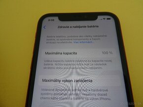 iPhone 11 64GB RED - ZÁRUKA 1 ROK - 100% BATERIA - 3