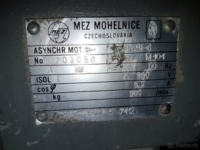 Predám el.motor 4kW 960ot hriadeľ 38mm - 3