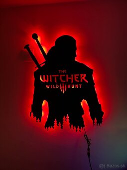 Witcher Wild Hunt LED Dekoracia na stenu - 3