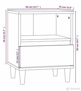 Predám nové nerozbalené nočné stolíky - 3