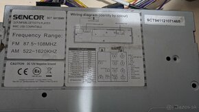 Predám autorádio Sencor výsuvný displej - 3