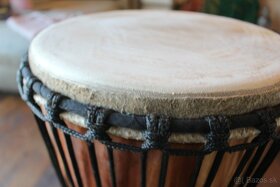 Grand Djembe Mali tvrdé drevo. 59-64cm, priemer 31-35cm - 3