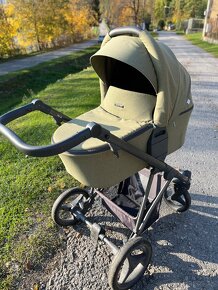 Zelený kočík Bebetto+ Cybex Aton 5 + isofix - 3