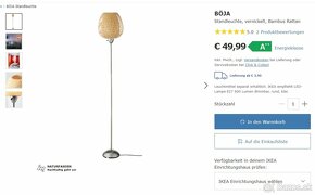 Ikea BÖJA stojacia lampa - 3