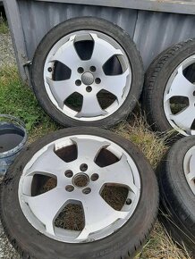 4ks alu disky orig. Audi 5x112 r17 + pneu - 3