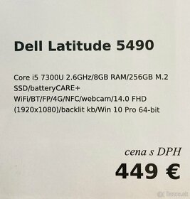 Predám Dell Latitude 5490 : - 3