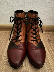Dámske jarné/jesenné kožené topánky Rieker - 3