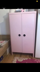 Ikea Busunge skrina+komoda detska ruzova - 3