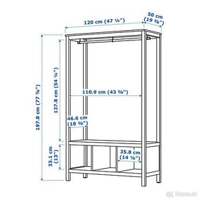 HEMNES - Otvorená skriňa - IKEA - 3