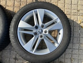 5x112 R17 original Škoda Superb 3 MARKAB + zimné pneu - 3