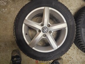 5x112 originál vw elektróny a zimné pneu 205/55 R16 H - 3